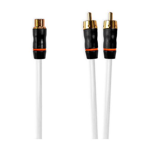 Fusion Performance RCA Cables, Female to Dual Male, 0.9 ft RCA Splitter Cable