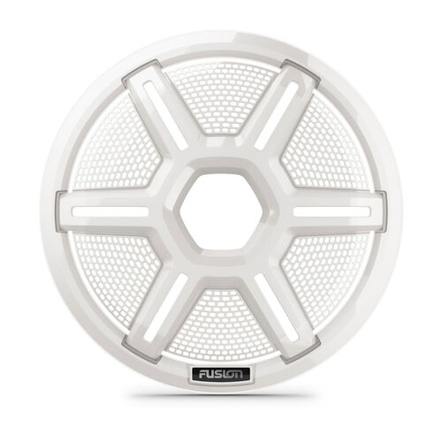 Fusion Apollo Subwoofer grille, 10" Shielded white subwoofer grille