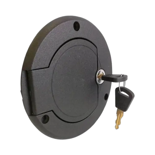 Camec Lockable Water Filler Left Hand Hinge Black