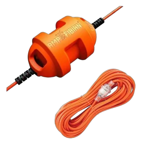 Ampfibian Mini 15A To 10A Power Adapter With RCD & Overload Protection + 22m Lead