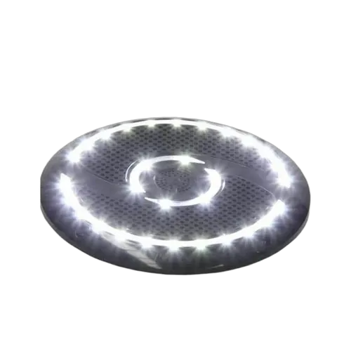 RV Media Waterproof 30 LED 6" 200W Speakers w/ Spacers Black