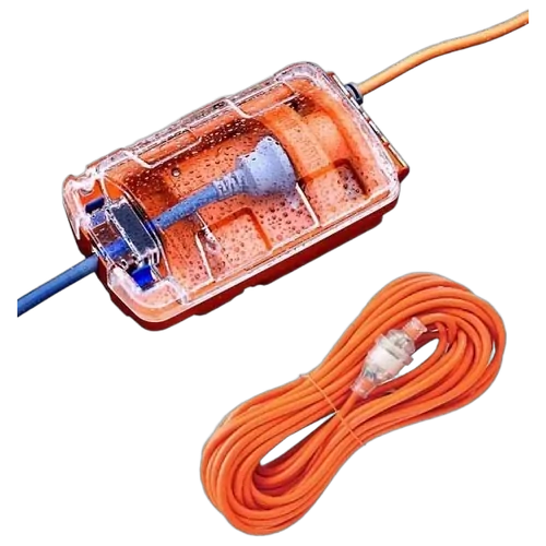 Ampfibian RV Plus Weatherproof Caravan/RV 15A To 10A Power Adapter + 22m Lead