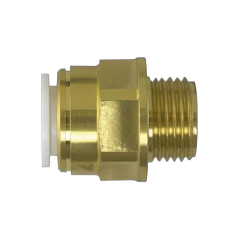 Camec Brass Straight Adapter 12mm x 1/2" BSPT Watermarked