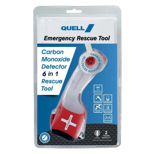 Quell 6 In 1 Carbon Monoxide Detector Rescue Tool