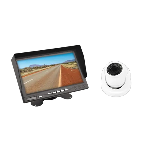 Aussie Traveller Rear View Round Camera Kit Black Single