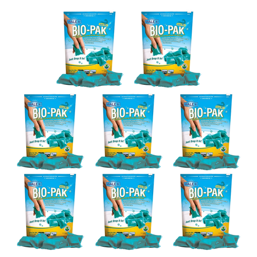 Walex Bio-Pak Express Superior Cassette And Portable Toilet Waste Digester Ocean Mist 8PK