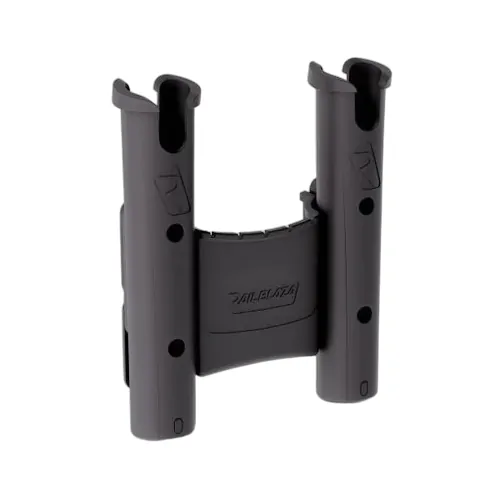 Rod Holder Dual with Caddy Black