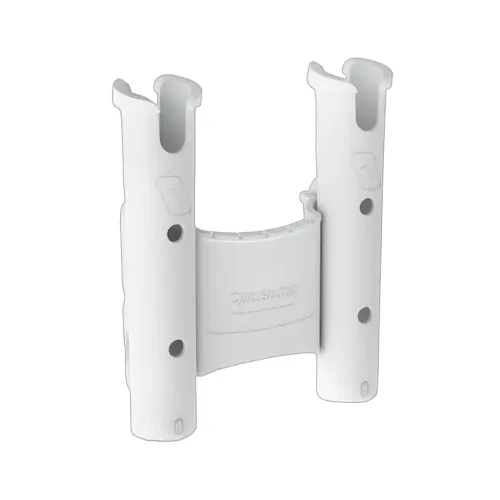 Rod Holder Dual With Caddy White