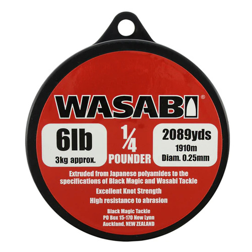 Wasabi Mono 6LB (1/4LB Spool) 2089yds