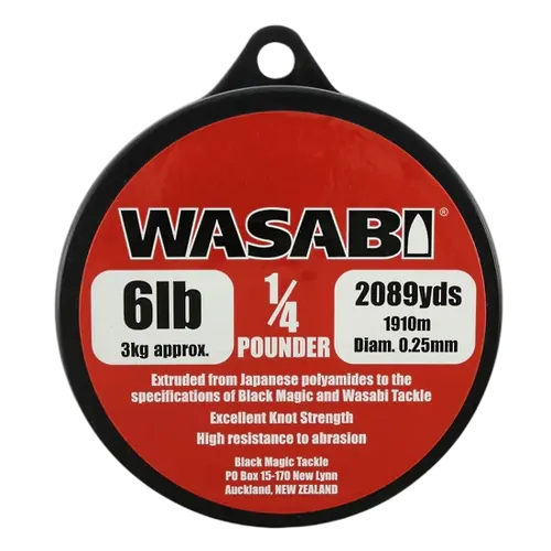 Wasabi Mono 6LB (1/4LB Spool) 2089yds