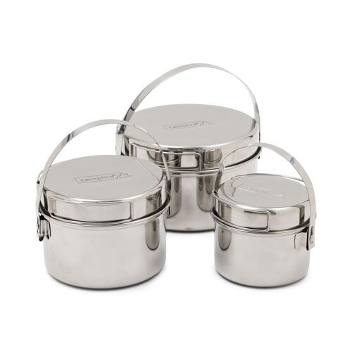 Campfire Stainless Steel Pot Set - 6Pc