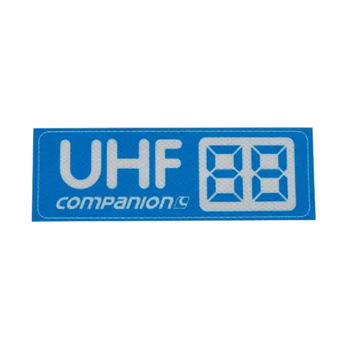 Companion Uhf Channel Sticker