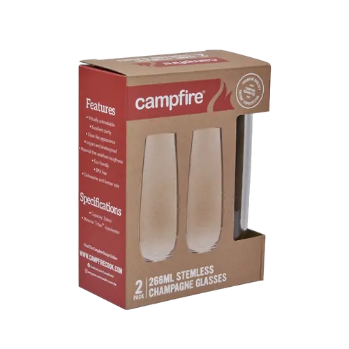 Tritan Stemless Champagne 266Ml 2 Pack