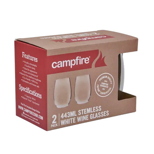 Tritan Stemless White Wine 443Ml 2 Pack