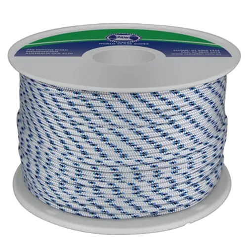 Polyester Yachting Braid 6mm x 200m Blue Fleck made in Australian