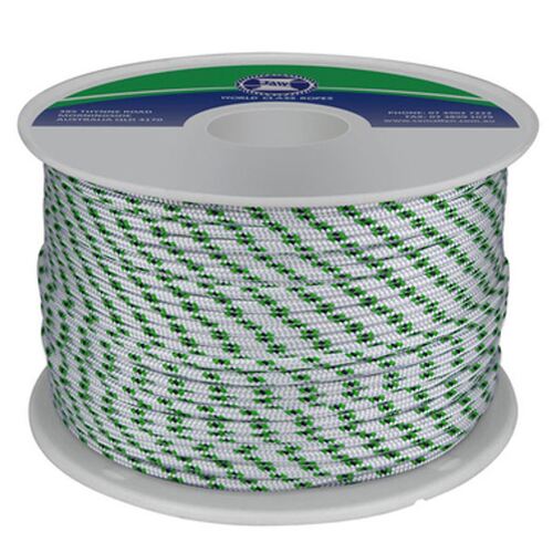 Polyester Yachting Braid 10mm x 200m Green Fleck made in Australian