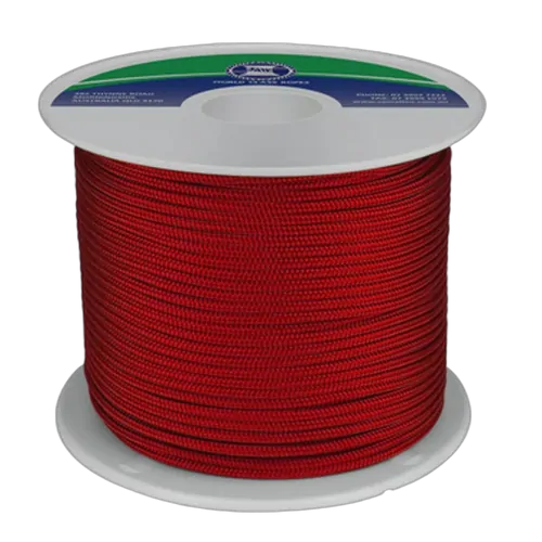 Polyester Double Braid 8mm x 200m SoLid Red made in Australian