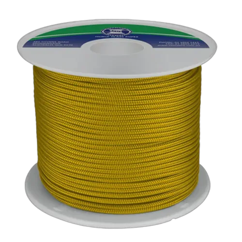 Polyester Double Braid 8mm x 200m SoLid Gold made in Australian