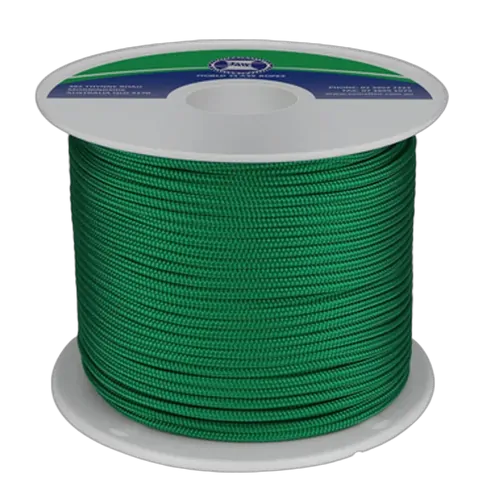 Polyester Double Braid 10mm x 100m SoLid Green made in Australian
