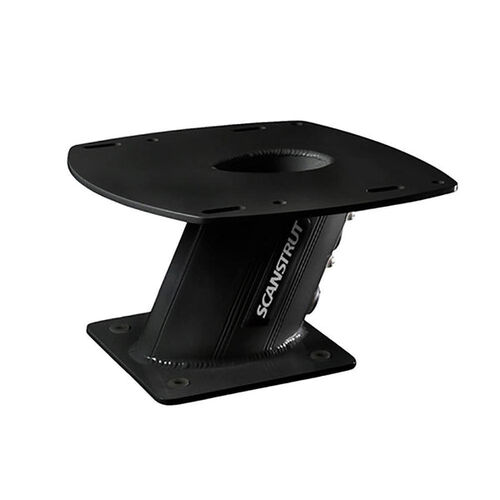 Scanstrut Power Tower Black Alloy Aft Lean 150mm 10" Radomes