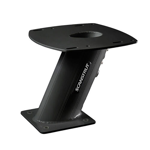 Scanstrut Power Tower Black Alloy Aft Lean 250mm 6" Radomes