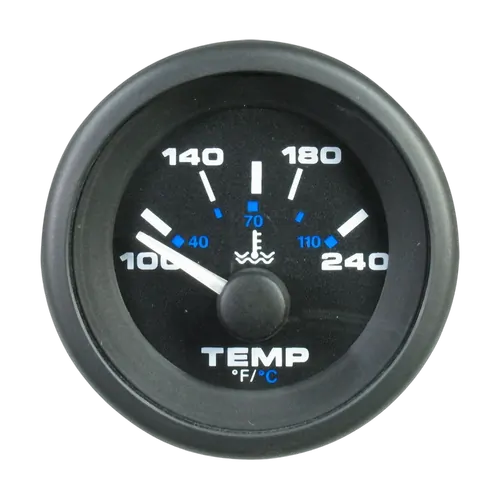 Veethree Instruments - Premier Pro Domed Water Temp Gauge 100-240F