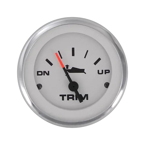 Veethree Instruments - Lido Pro Domed Trim Gauge Evinrude/Johnson White