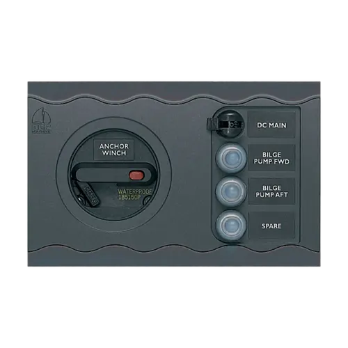 BEP Contour DC Circuit Breaker Switch Panel 5 Way