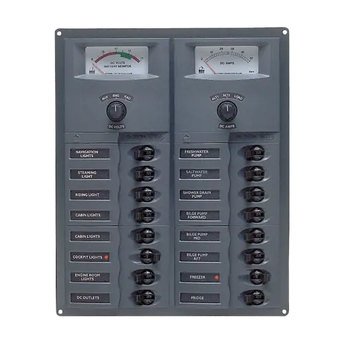 BEP DC Circuit Breaker Switch Panel 16CB 12V Analog
