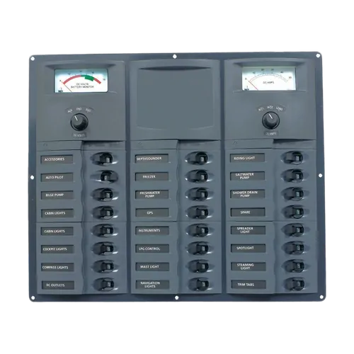 BEP DC Circuit Breaker Switch Panel 24CB 12V Analog