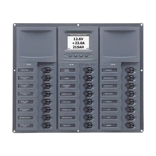 BEP DC Circuit Breaker Switch Panel 24CB 12-24V Digital