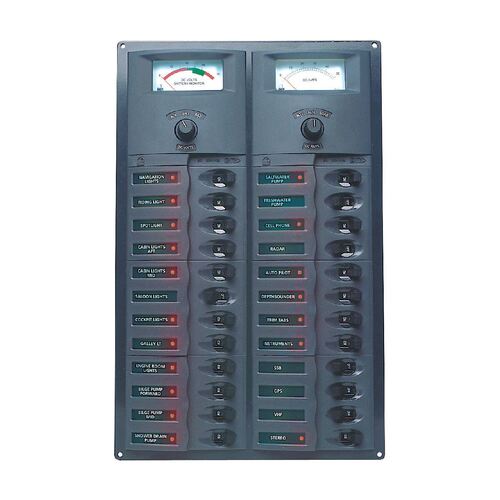 BEP DC Circuit Breaker Switch Panel 24CB 12V Analog