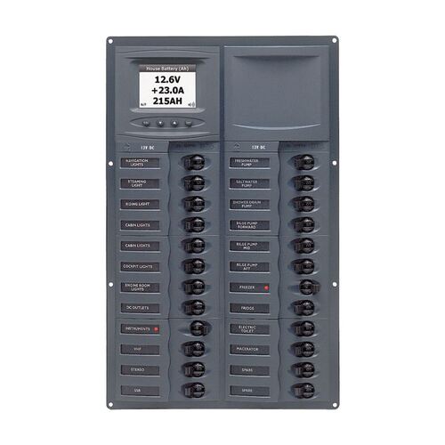 BEP DC Circuit Breaker Switch Panel 24CB 12-24V Digital
