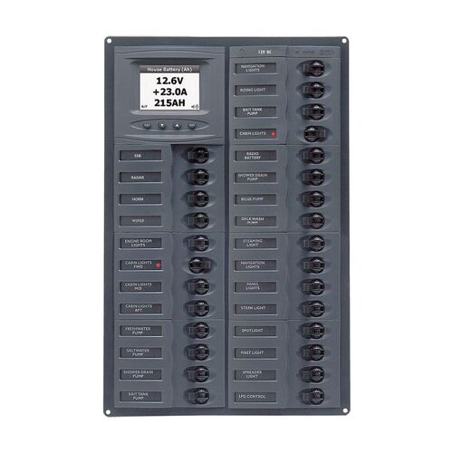 BEP Millennium DC Circuit Breaker Switch Panel 28CB 12-24V Digital
