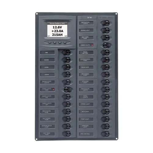BEP Millennium DC Circuit Breaker Switch Panel 28CB 12-24V Digital