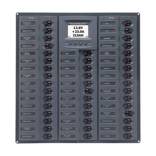 BEP Millennium DC Circuit Breaker Switch Panel 44CB 12-24V Digital