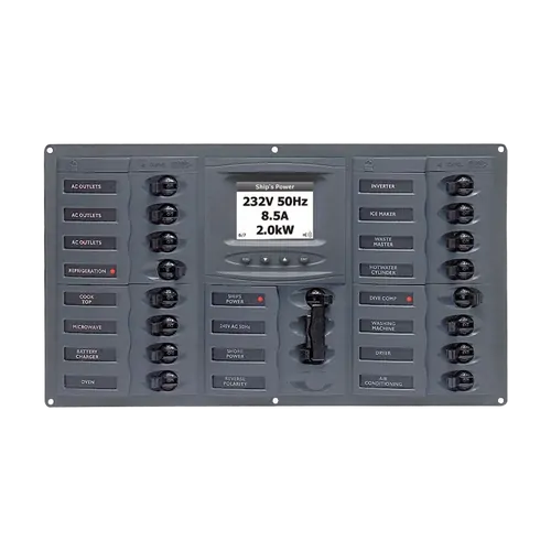 BEP AC Circuit Breaker Switch Panel 16CB AC Digital