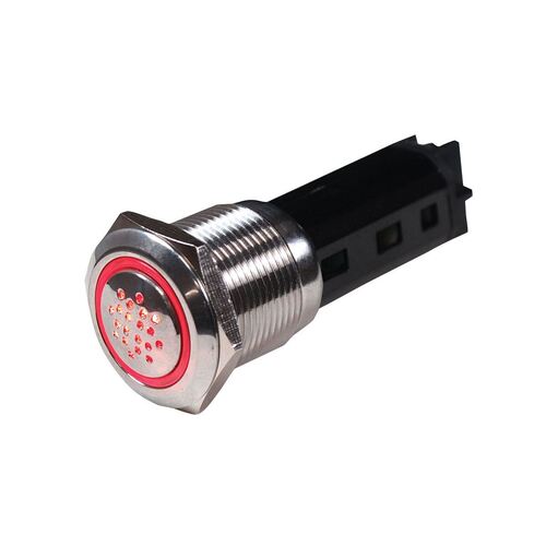 BEP Stainless Steel Buzzer Red 24V