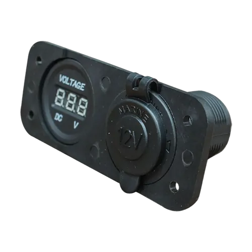 BLA Flush Mount Power Socket Socket & Voltmeter