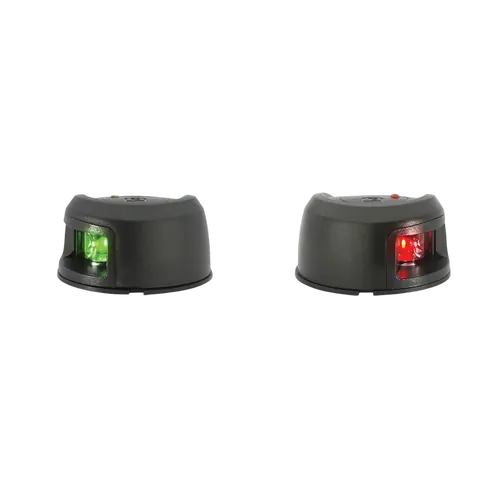 Attwood Lightarmor Deck Mount Navigation Lights Port & Starboard Black