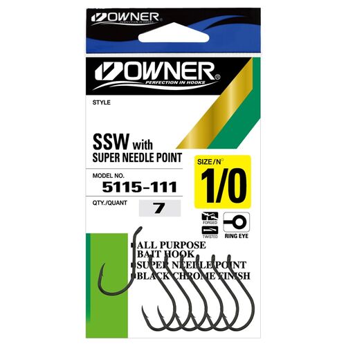 Owner SSW Needle Point Pro Hooks (5315-091) PK Size-2