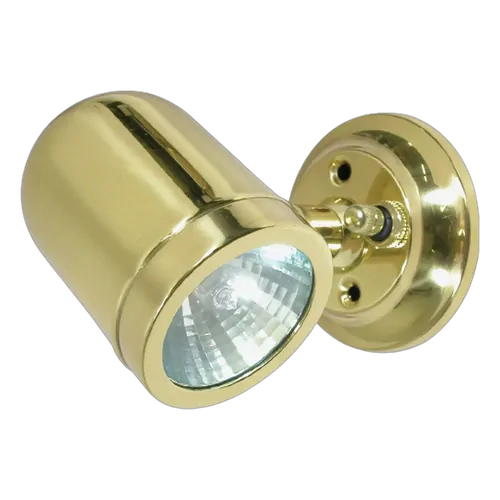 BLA Cabin Light Brass Pivot Swivel With Rotary Switch 12V 10W
