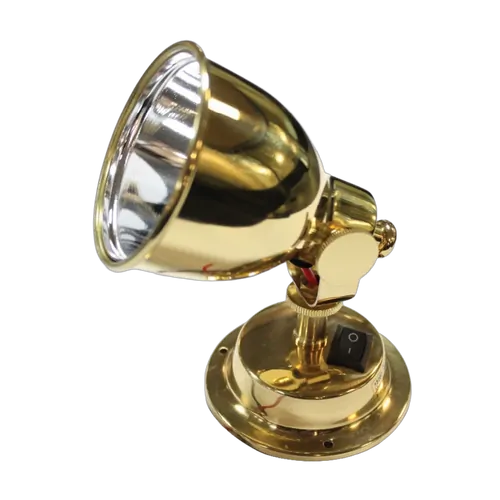 BLA Cabin Light Brass Pivot Swivel With Switch 12V 10W