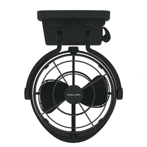 ENGLAON 12V / 24V DC Caravan Fan for Caravan, Black