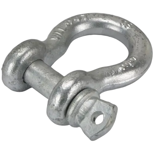 Shackle galvanised bow grade 'S' 16 x 19mm screw pin rated 3.2T