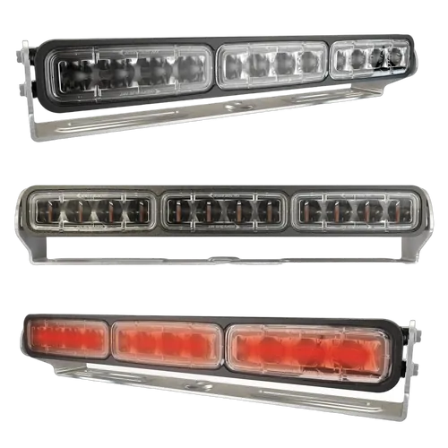 Model 529 - 12/24V Led Safety Light - Red Stripe