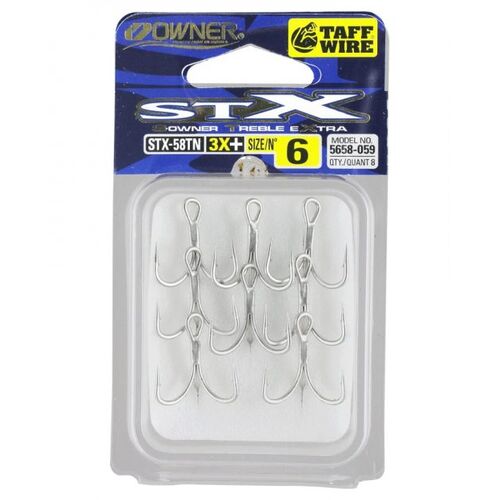 Owner STX-58TN Treble Hooks (5658-079 STX58TN) Size-4