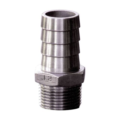 BLA Stainless Steel Hose Tail 13mm X 1/2" Bsp