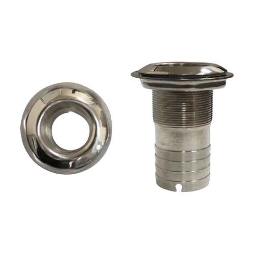 Marine Town Mega Flow Stainless Steel Skin Fitting 19mm Hose Tail