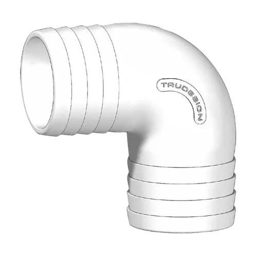 Tru Design Elbow Connector 38mm White